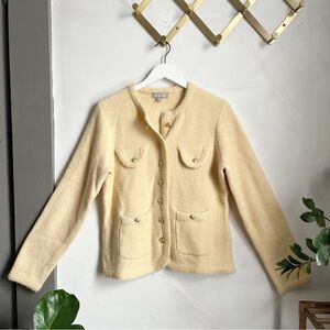 J Crew Textured Sweater Lady Jacket